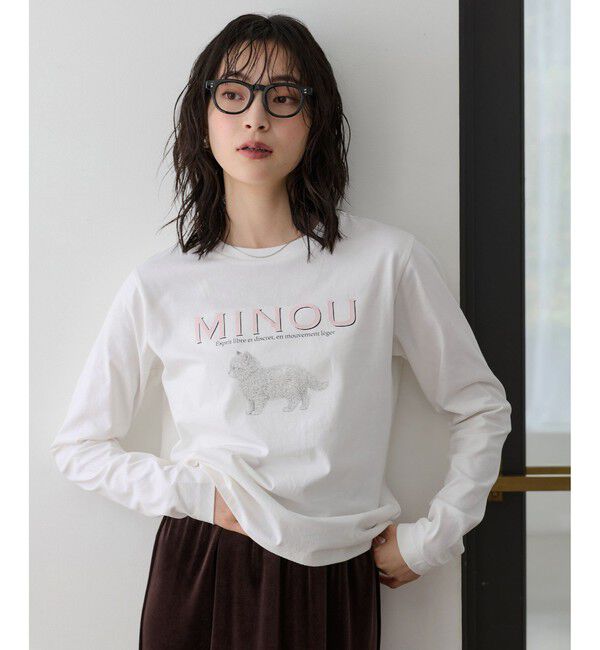 VIS「アソートプリントロングスリーブTシャツ」|Tシャツ・カットソー|ホワイト系(11)