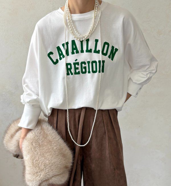 「CAVAILLON REGIONドルマンプリントロンTEE」|Tシャツ・カットソー|
