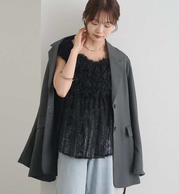  「ふわふわシャーリングチュニック」|シャツ・ブラウス|