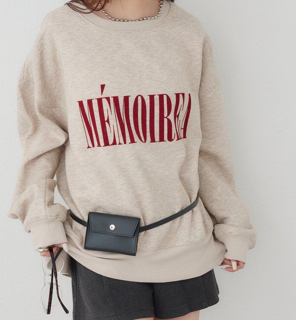  「フロッキーロゴ裏起毛スウェット」|Tシャツ・カットソー|