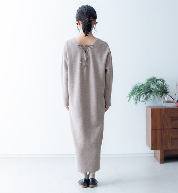 collex「レースアップ前後2WAYロングワンピース」|ワンピース|