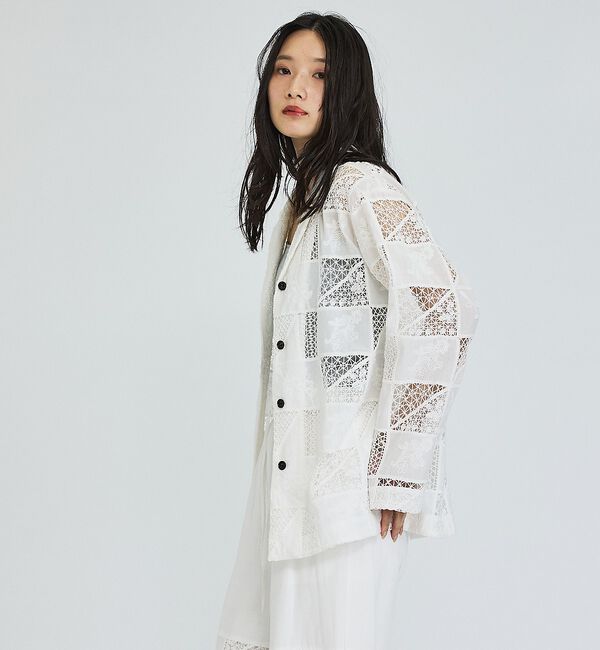 abahouse mavie「【セットアップ対応】刺繍レースジャケット」|その他|