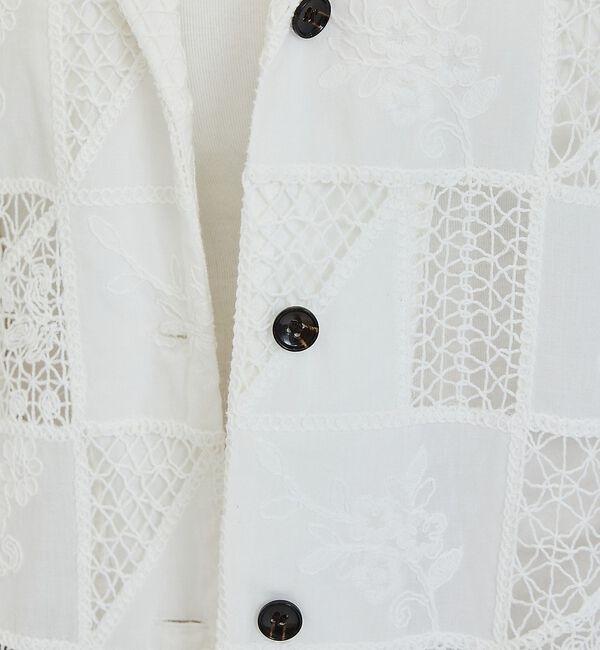 abahouse mavie「【セットアップ対応】刺繍レースジャケット」|その他|