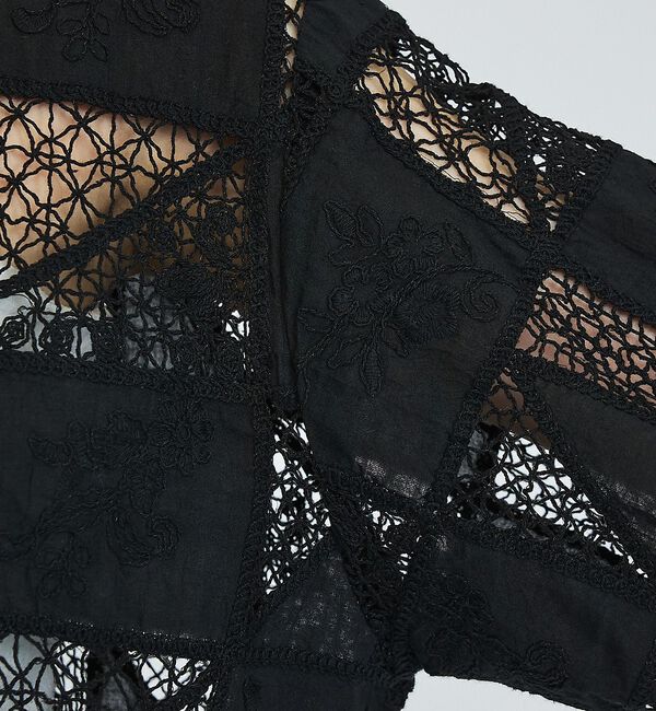 abahouse mavie「【セットアップ対応】刺繍レースジャケット」|その他|