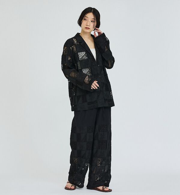 abahouse mavie「【セットアップ対応】刺繍レースジャケット」|その他|