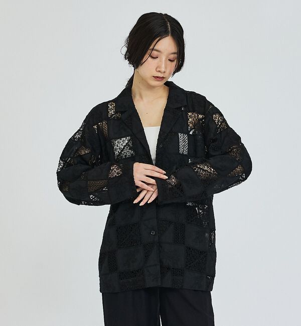 abahouse mavie「【セットアップ対応】刺繍レースジャケット」|その他|
