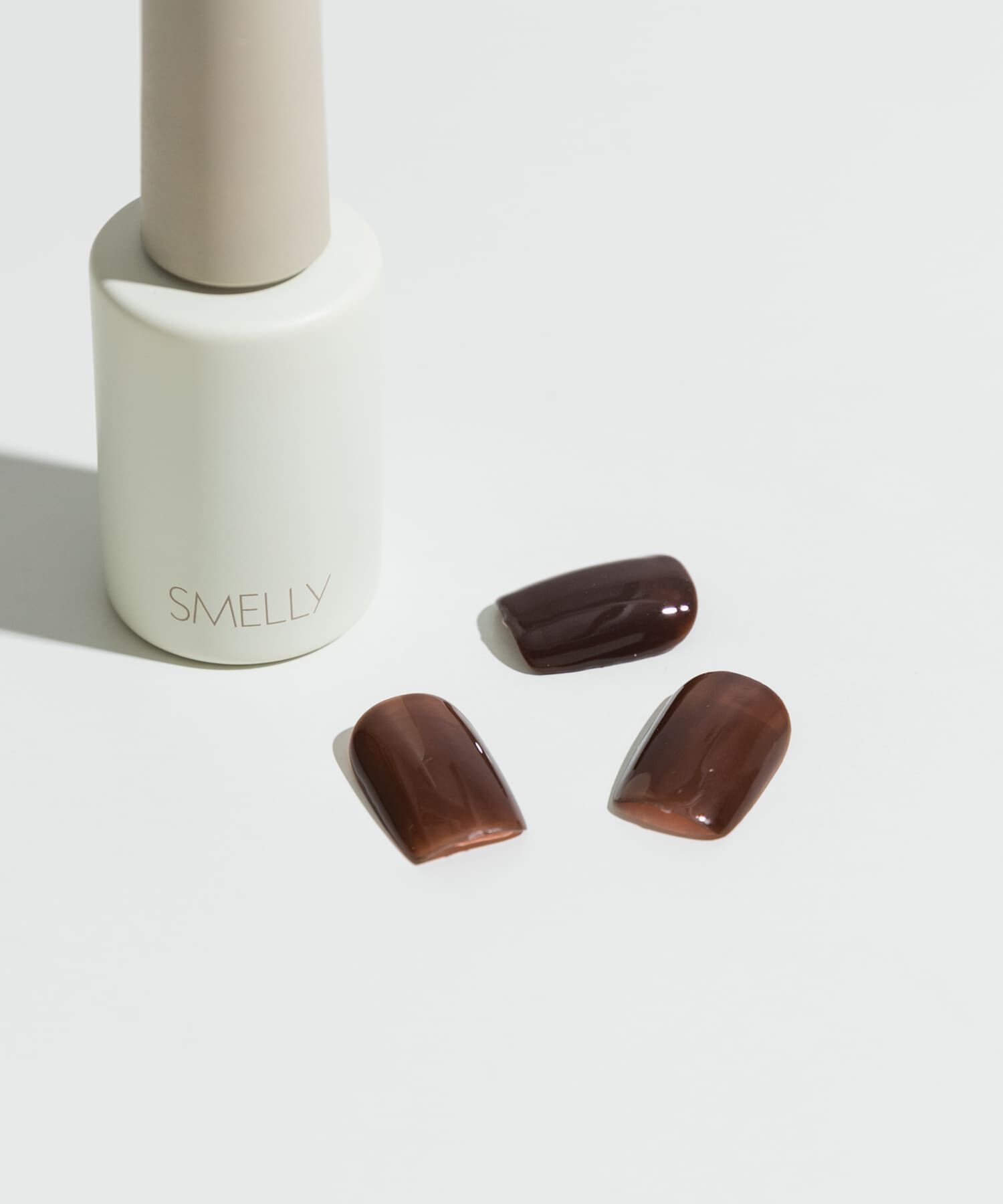 SMELLY「peel off gel polish」|ネイルケア|ダークブラウン