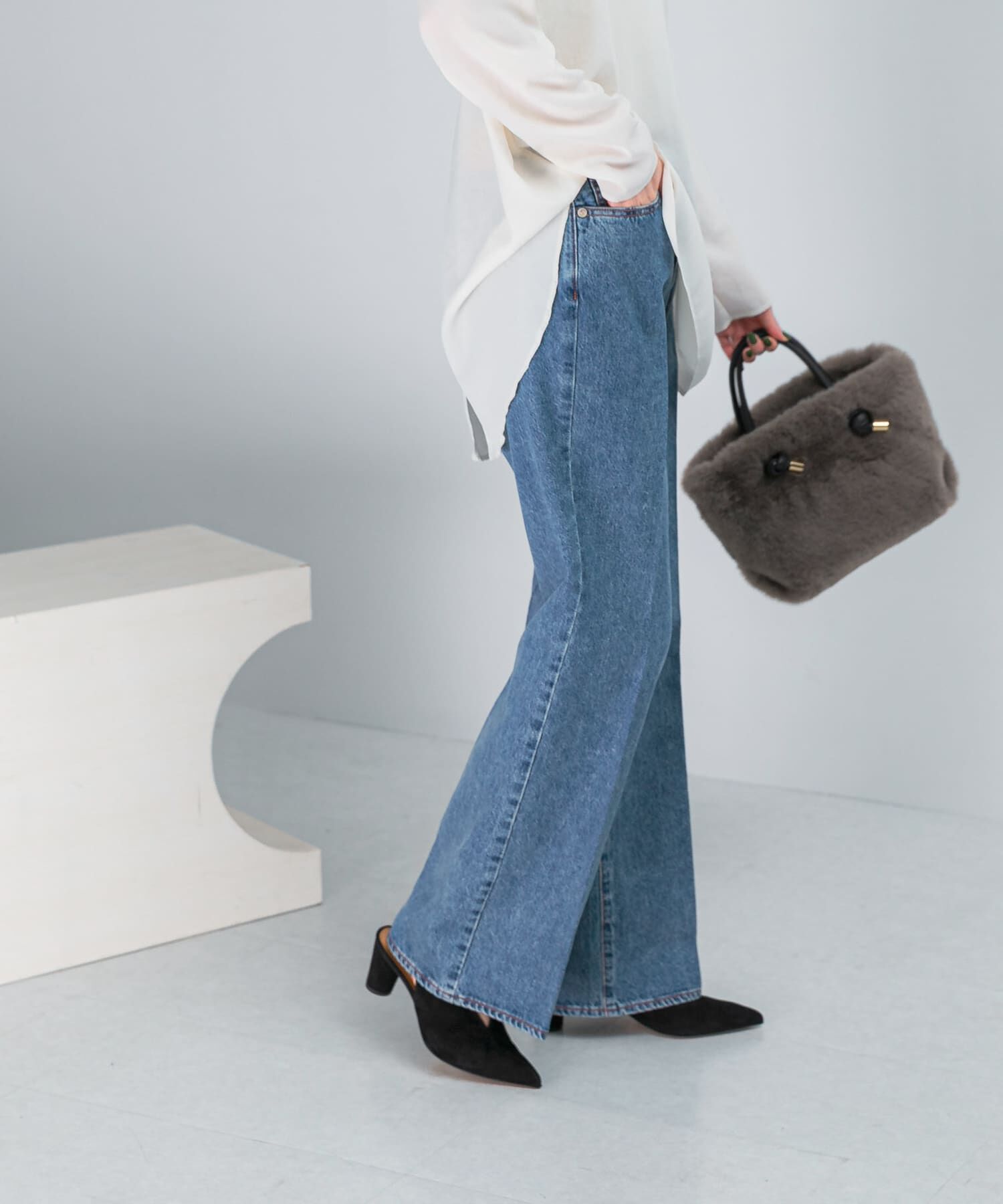 URBAN RESEARCH ROSSO「NEEDBY heritage　ANNIE PANTS」|デニム|