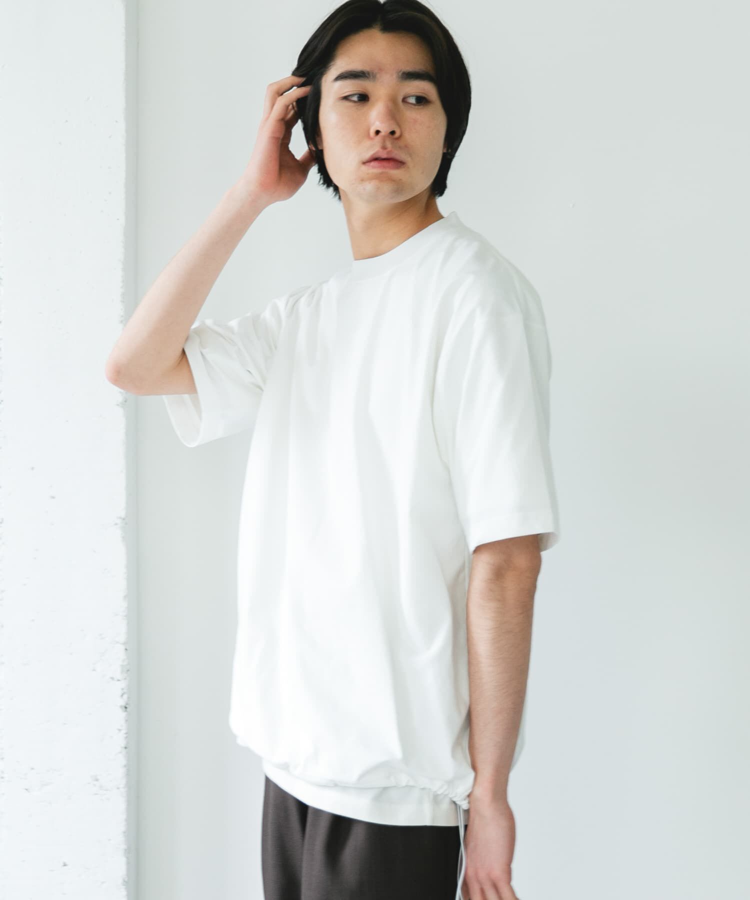 URBAN RESEARCH DOORS「『吸水速乾/接触冷感/ｲｰｼﾞｰｹｱ』ｸｲｯｸﾄﾞﾗｲ ﾄﾞﾛｽﾄｼｮ 」|Tシャツ・カットソー|
