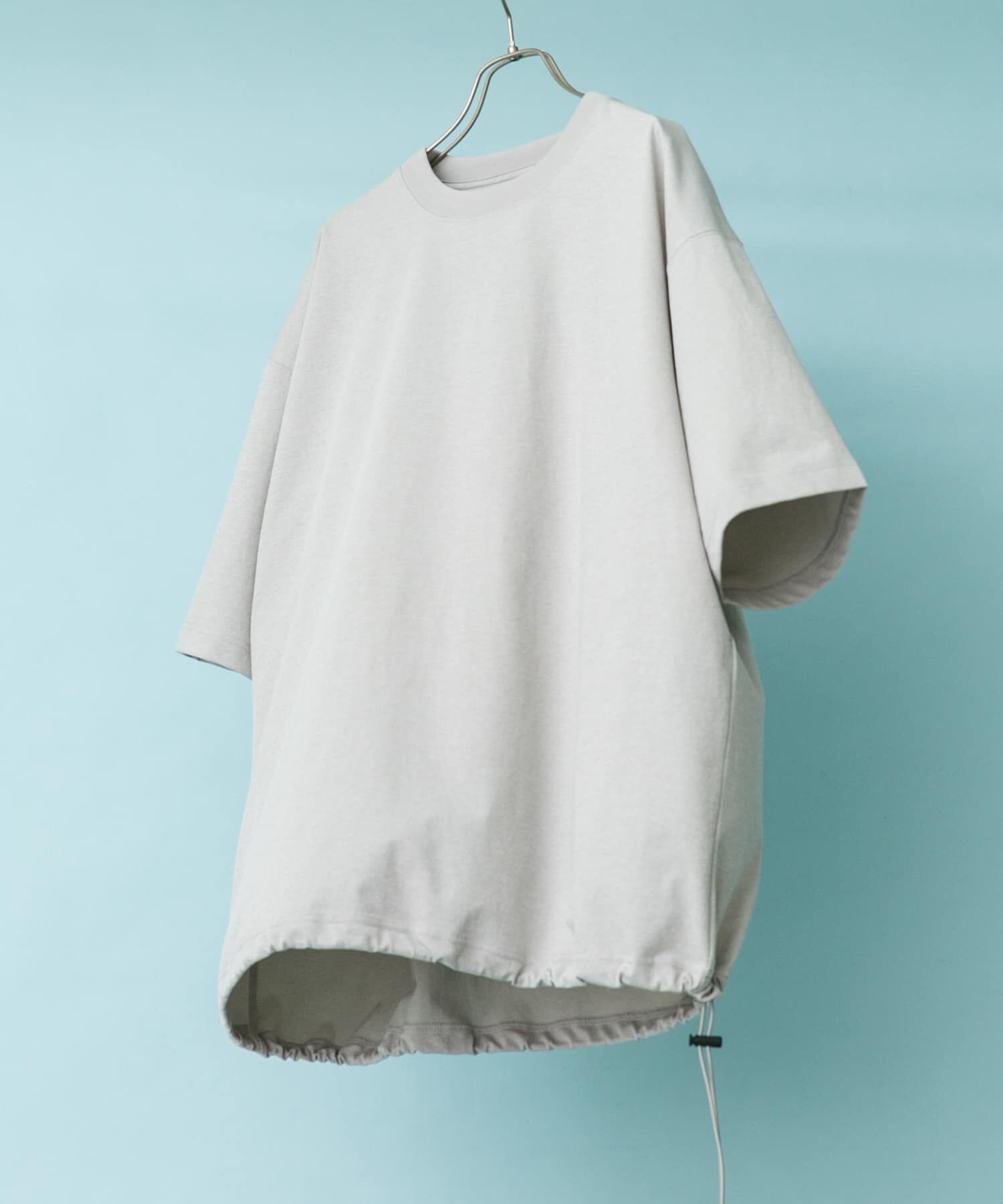 URBAN RESEARCH DOORS「『吸水速乾/接触冷感/ｲｰｼﾞｰｹｱ』ｸｲｯｸﾄﾞﾗｲ ﾄﾞﾛｽﾄｼｮ 」|Tシャツ・カットソー|グレー