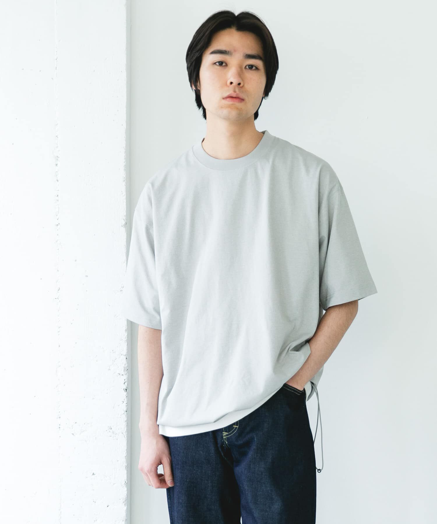 URBAN RESEARCH DOORS「『吸水速乾/接触冷感/ｲｰｼﾞｰｹｱ』ｸｲｯｸﾄﾞﾗｲ ﾄﾞﾛｽﾄｼｮ 」|Tシャツ・カットソー|