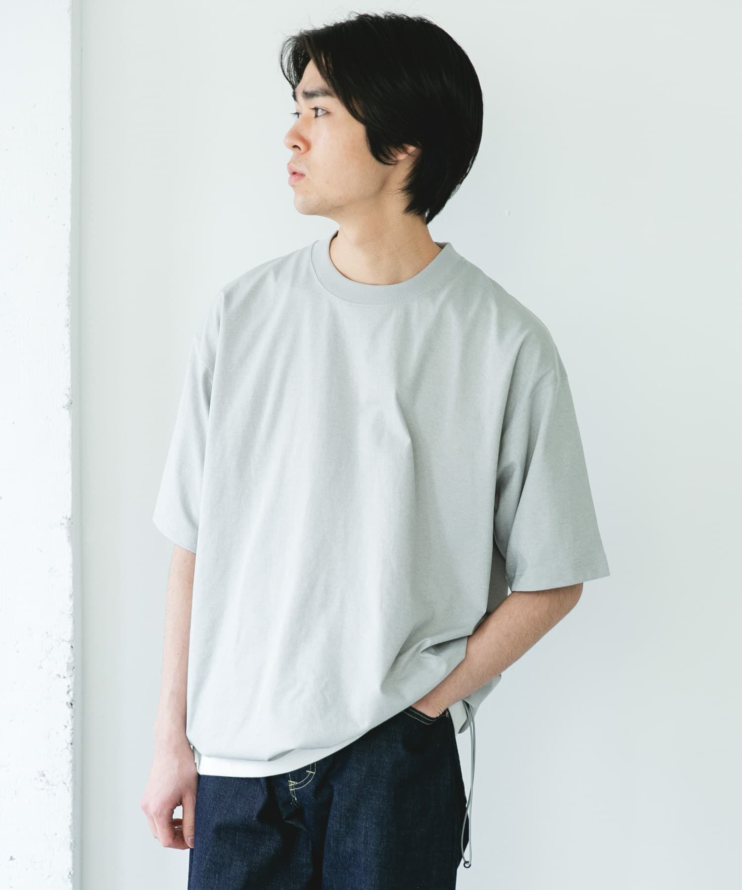 URBAN RESEARCH DOORS「『吸水速乾/接触冷感/ｲｰｼﾞｰｹｱ』ｸｲｯｸﾄﾞﾗｲ ﾄﾞﾛｽﾄｼｮ 」|Tシャツ・カットソー|