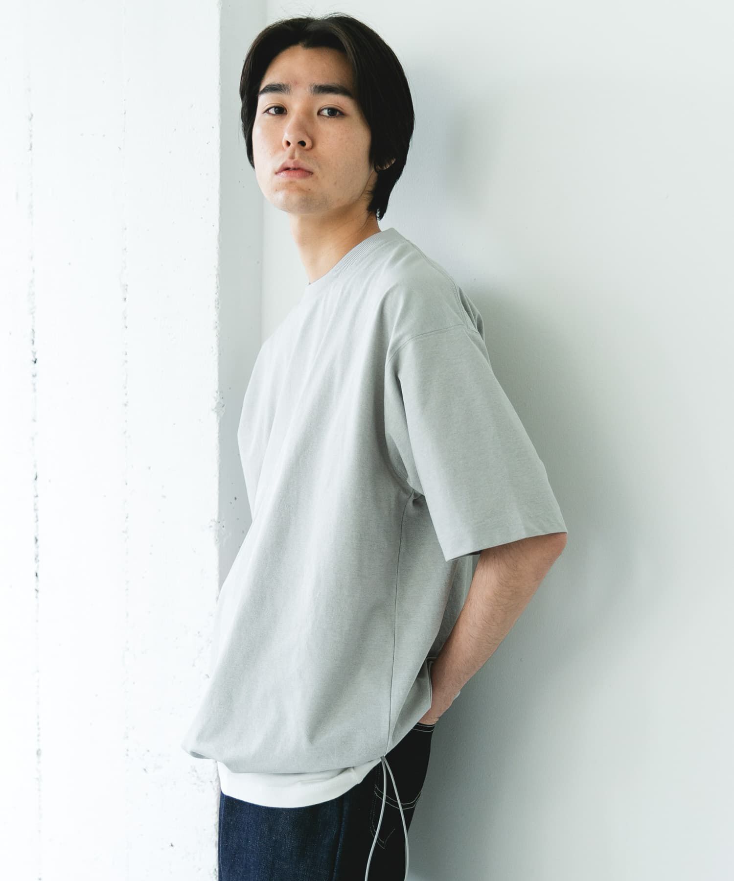 URBAN RESEARCH DOORS「『吸水速乾/接触冷感/ｲｰｼﾞｰｹｱ』ｸｲｯｸﾄﾞﾗｲ ﾄﾞﾛｽﾄｼｮ 」|Tシャツ・カットソー|