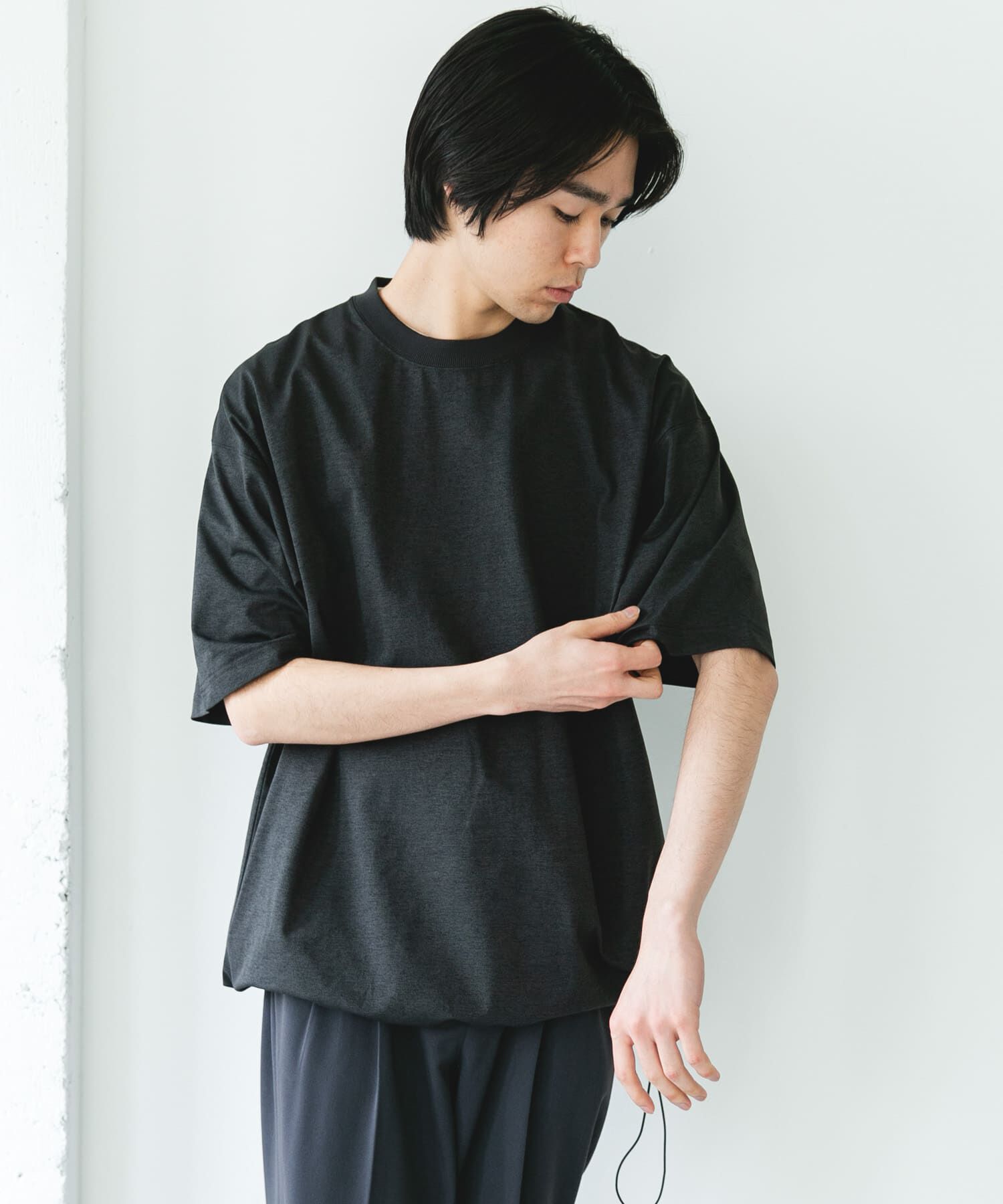 URBAN RESEARCH DOORS「『吸水速乾/接触冷感/ｲｰｼﾞｰｹｱ』ｸｲｯｸﾄﾞﾗｲ ﾄﾞﾛｽﾄｼｮ 」|Tシャツ・カットソー|