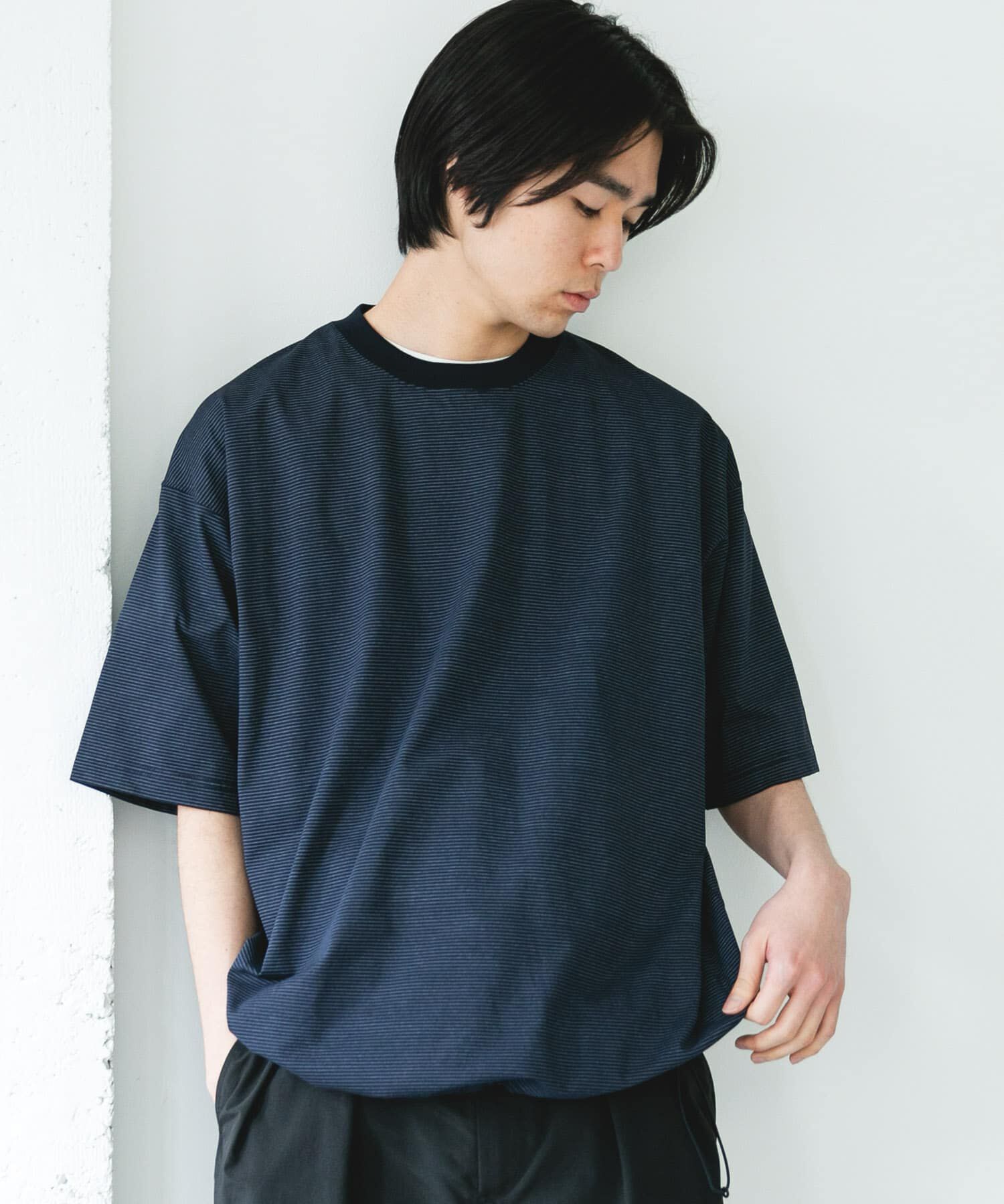URBAN RESEARCH DOORS「『吸水速乾/接触冷感/ｲｰｼﾞｰｹｱ』ｸｲｯｸﾄﾞﾗｲ ﾄﾞﾛｽﾄｼｮ 」|Tシャツ・カットソー|