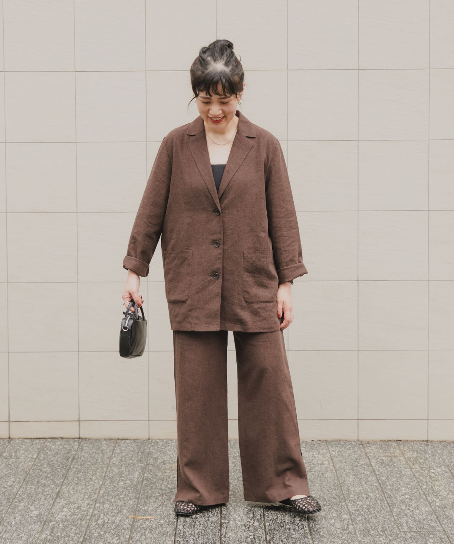 URBAN RESEARCH DOORS「『スタッフ企画』ラミー混スリットイージーパンツ」|その他|