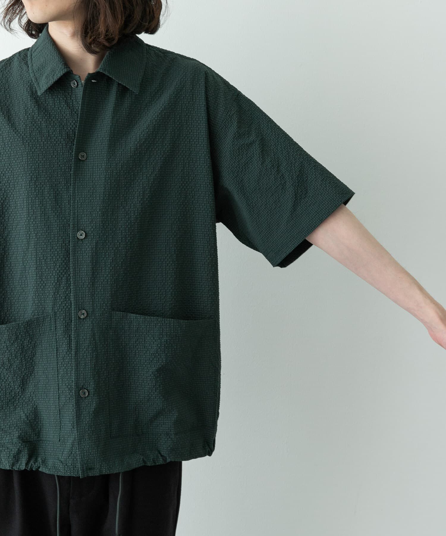 Sonny Label 「シアサッカーショートスリーブコーチシャツ」|シャツ・ブラウス|