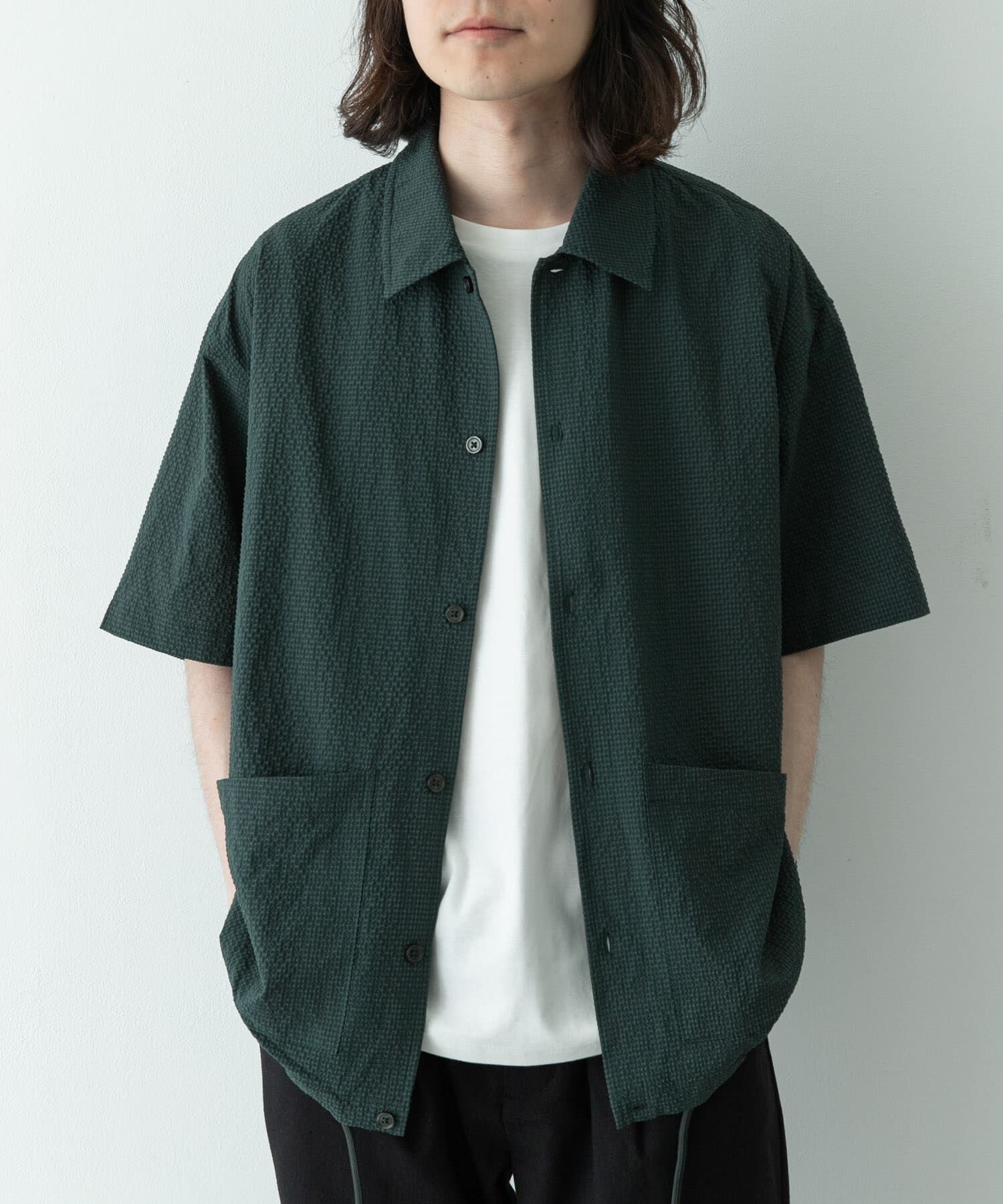Sonny Label 「シアサッカーショートスリーブコーチシャツ」|シャツ・ブラウス|