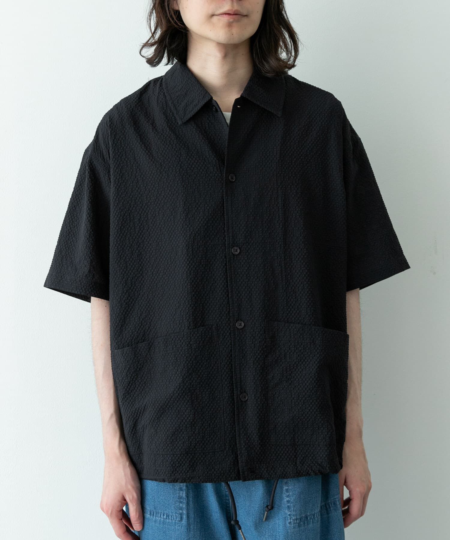 Sonny Label 「シアサッカーショートスリーブコーチシャツ」|シャツ・ブラウス|