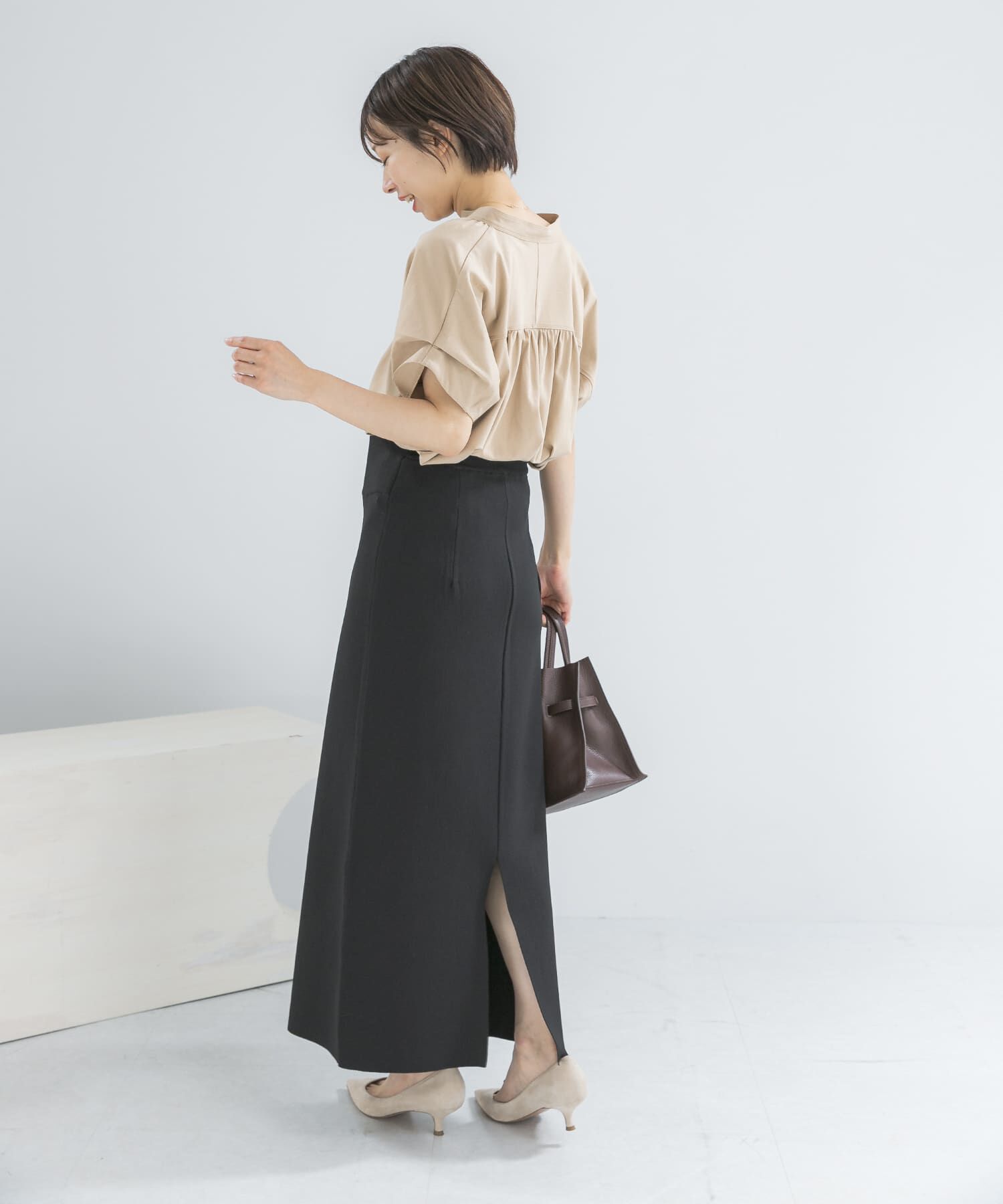 URBAN RESEARCH ROSSO「ウォッシャブルニットストレートスカート」|スカート|
