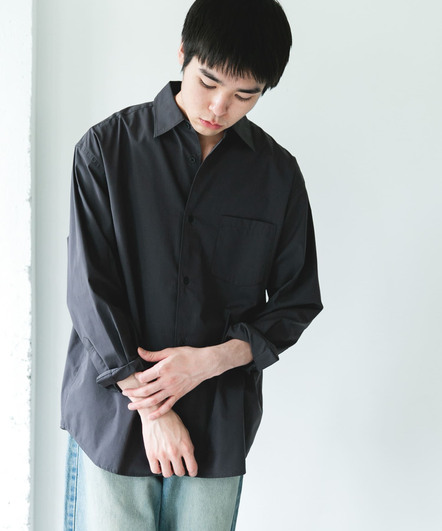 URBAN RESEARCH DOORS「『速乾/イージーケア/UVカット』『URTECH』Aircare ロングスリーブシャツ 26AW」|シャツ・ブラウス|