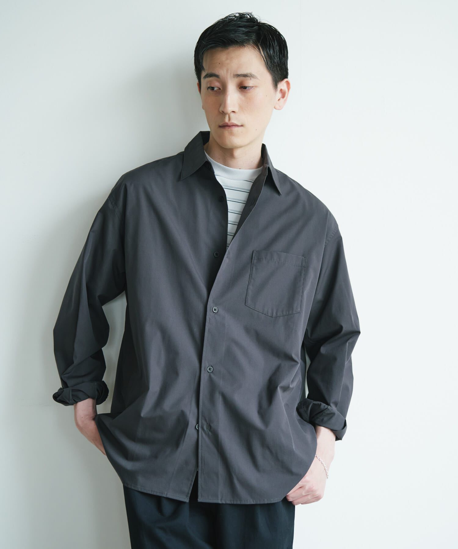 URBAN RESEARCH DOORS「『速乾/イージーケア/UVカット』『URTECH』Aircare ロングスリーブシャツ 26AW」|シャツ・ブラウス|