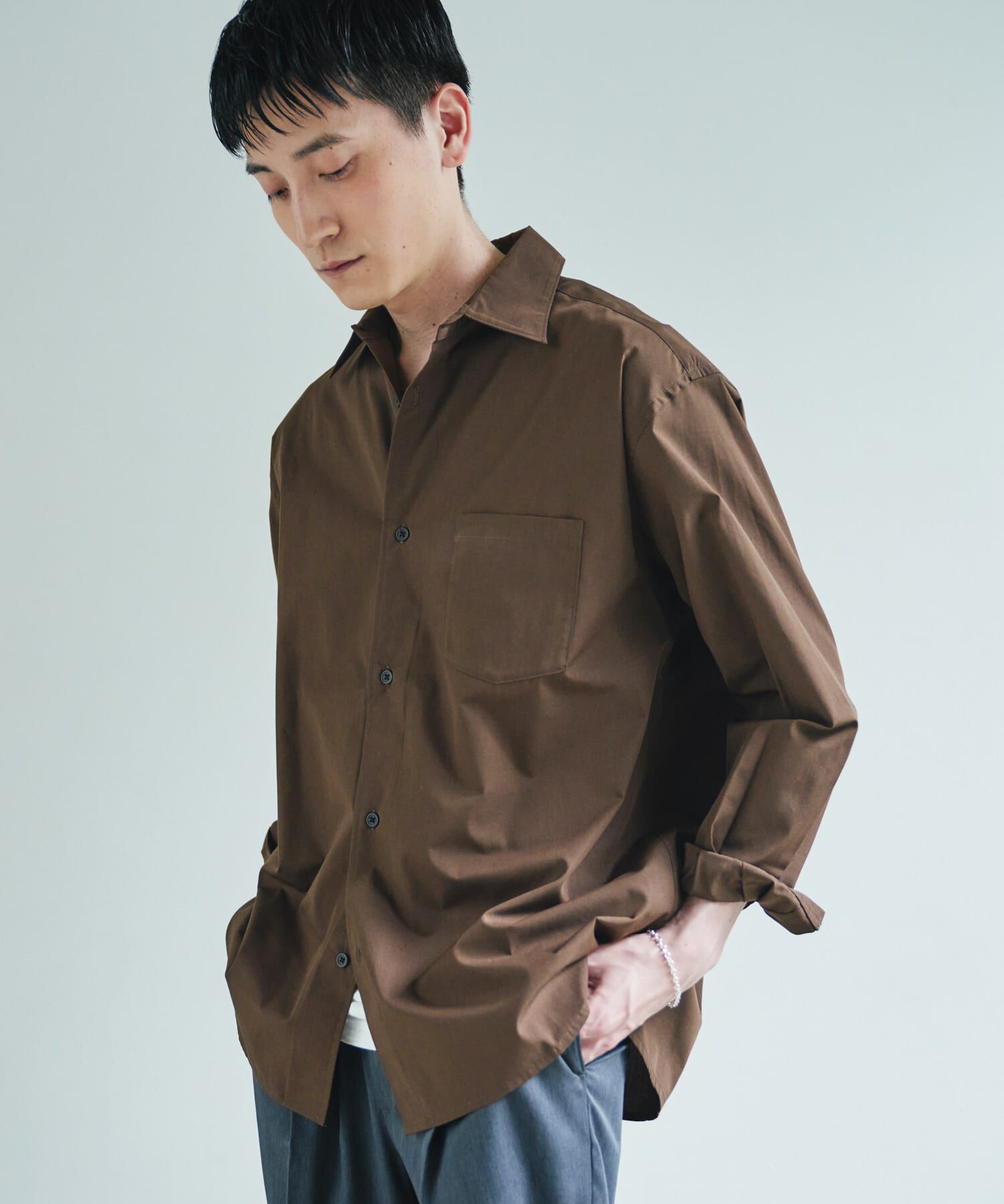 URBAN RESEARCH DOORS「『速乾/イージーケア/UVカット』『URTECH』Aircare ロングスリーブシャツ 26AW」|シャツ・ブラウス|