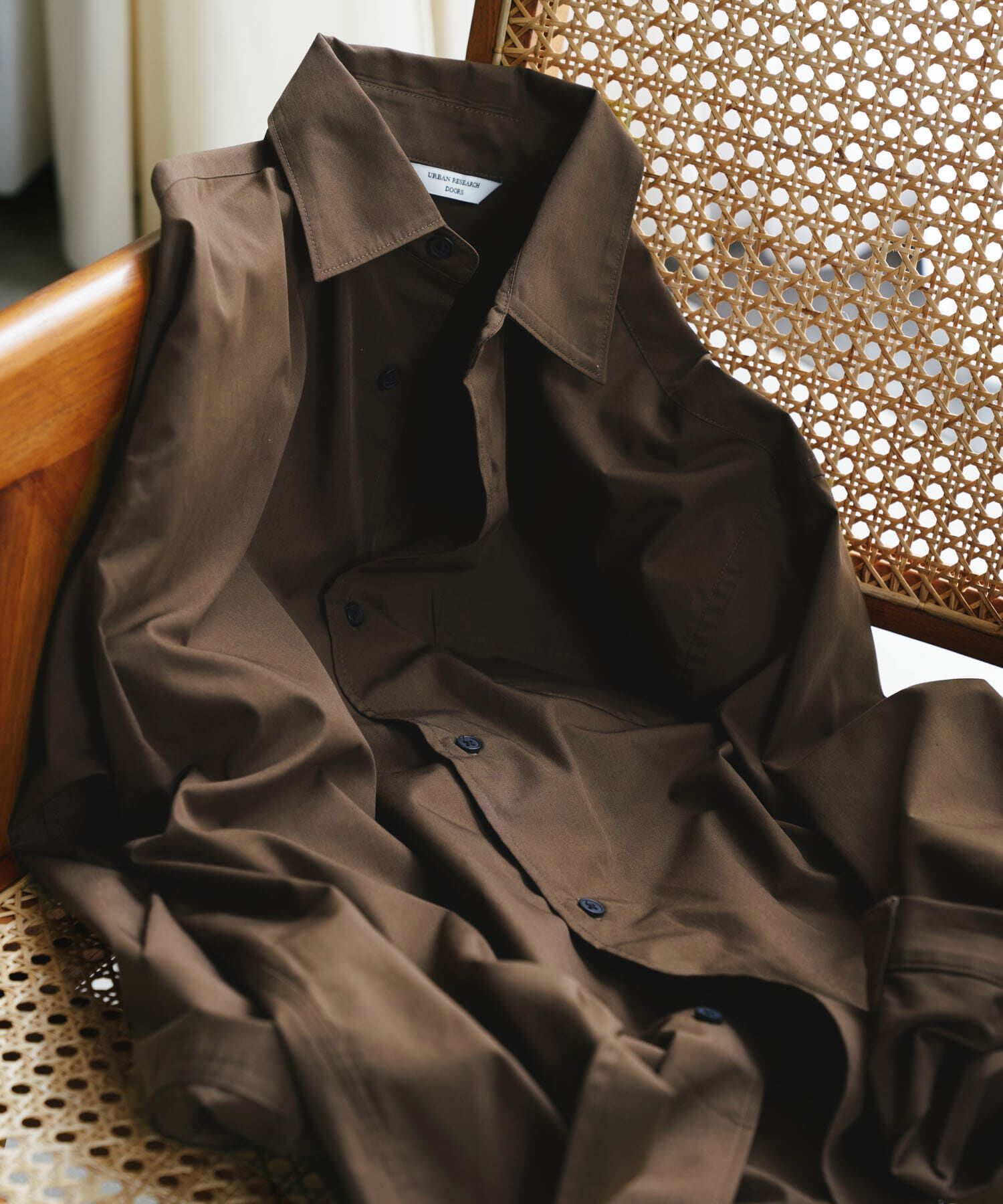 URBAN RESEARCH DOORS「『速乾/イージーケア/UVカット』『URTECH』Aircare ロングスリーブシャツ 26AW」|シャツ・ブラウス|