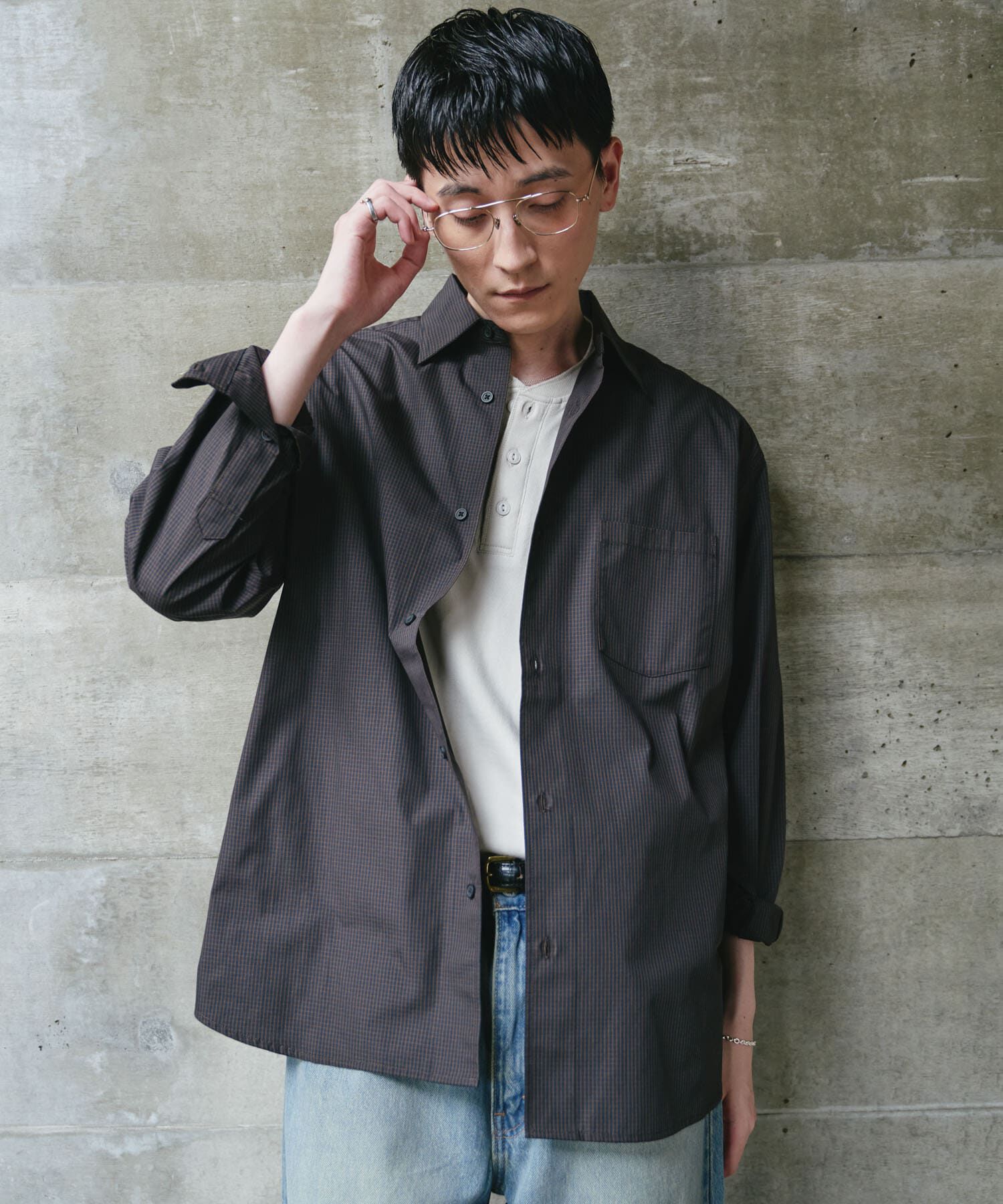 URBAN RESEARCH DOORS「『速乾/イージーケア/UVカット』『URTECH』Aircare ロングスリーブシャツ 26AW」|シャツ・ブラウス|