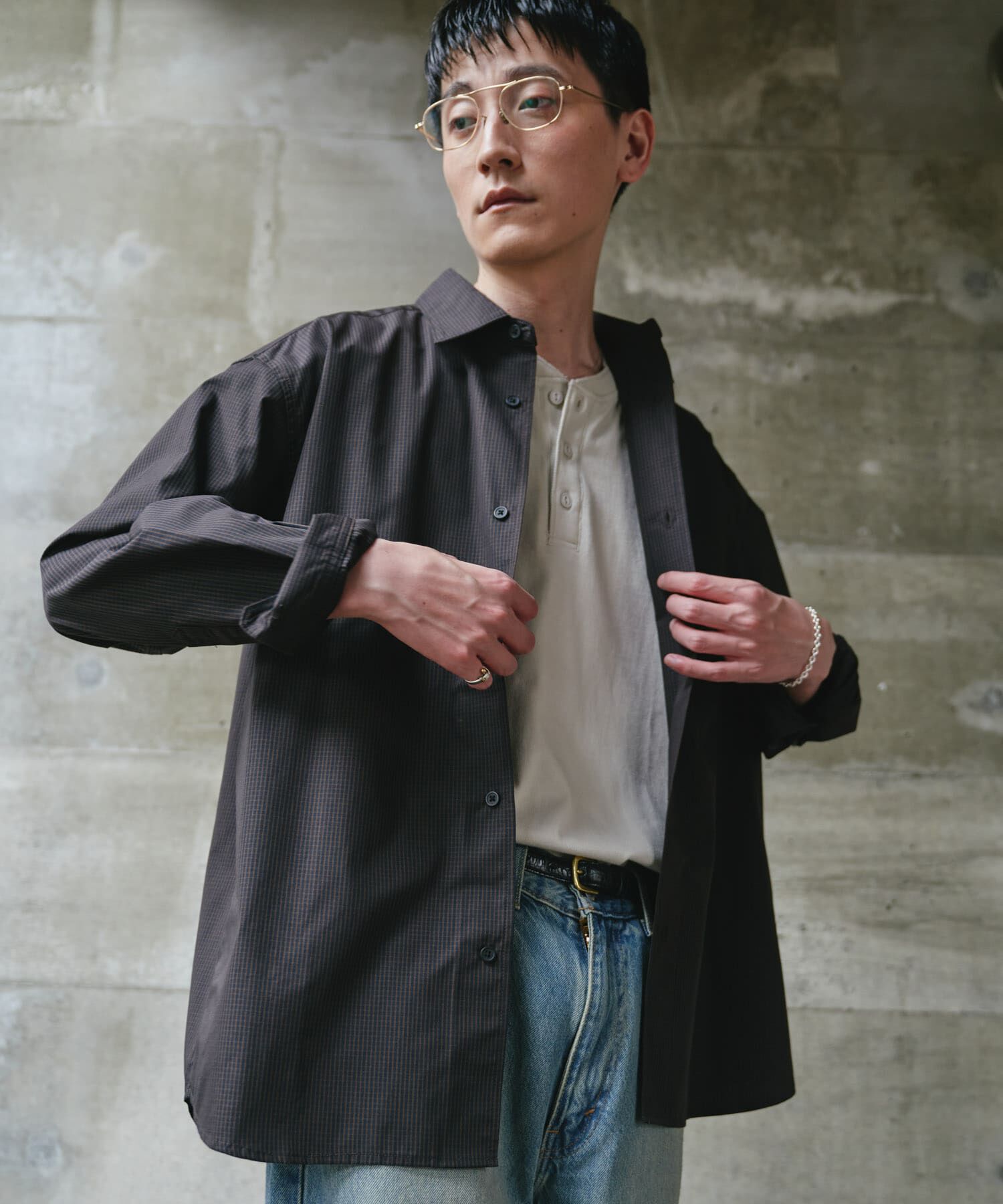 URBAN RESEARCH DOORS「『速乾/イージーケア/UVカット』『URTECH』Aircare ロングスリーブシャツ 26AW」|シャツ・ブラウス|
