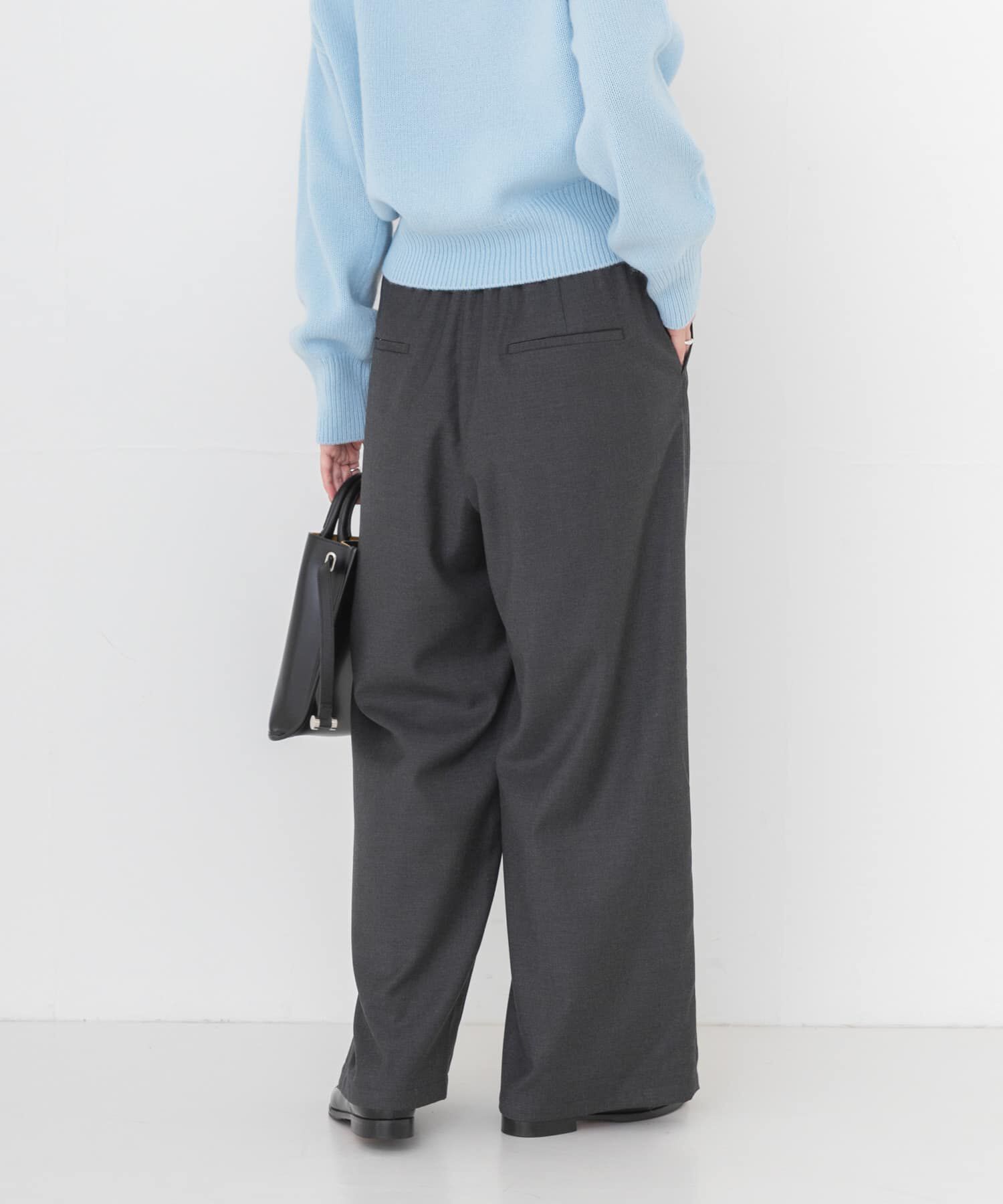 URBAN RESEARCH「『UR TECH SMOOTHLUXE』ウール混タックギャザーストレートパンツ」|その他|