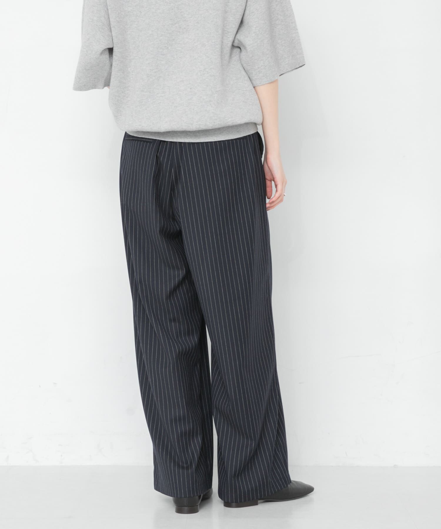 URBAN RESEARCH「『UR TECH SMOOTHLUXE』ウール混タックギャザーストレートパンツ」|その他|