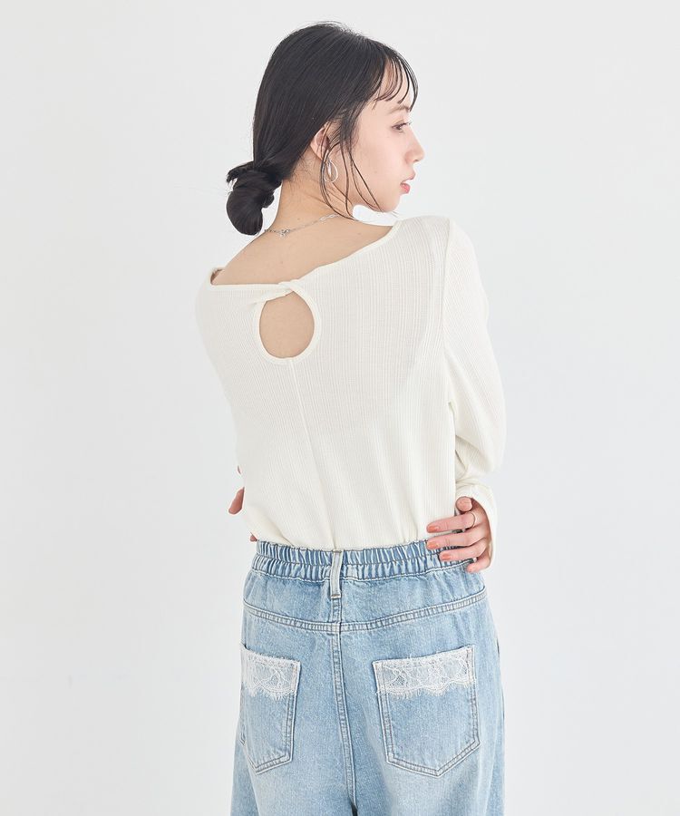 earth music&ecology「【前後2WAY】ツイストカットアウトプルオーバー」|Tシャツ・カットソー|