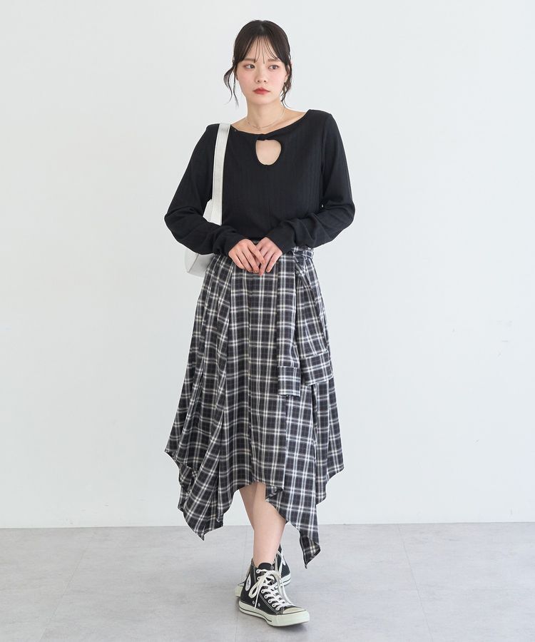 earth music&ecology「【前後2WAY】ツイストカットアウトプルオーバー」|Tシャツ・カットソー|