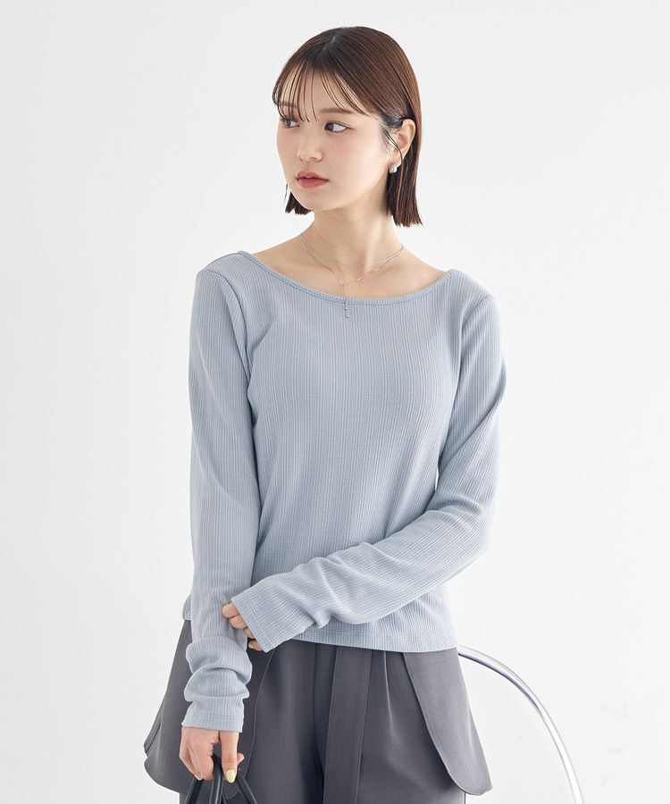 earth music&ecology「【前後2WAY】ツイストカットアウトプルオーバー」|Tシャツ・カットソー|