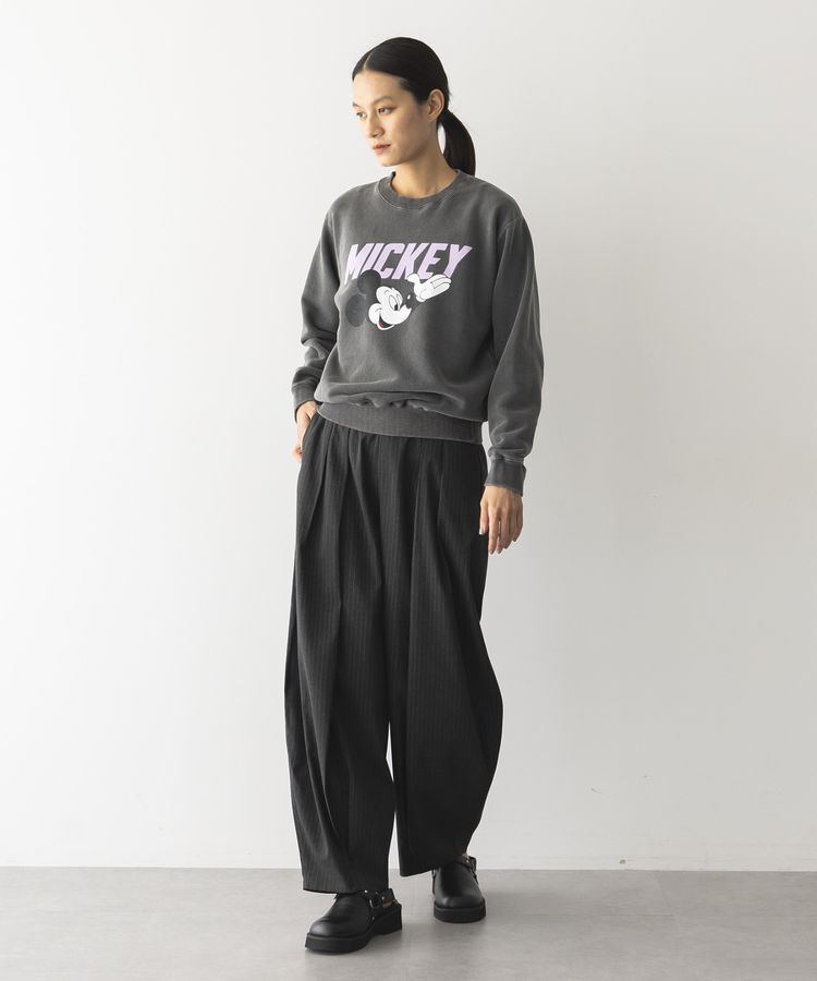 GARAGE OF GOOD CLOTHING「ストライプウールライク裾タックバレルパンツ」|その他|