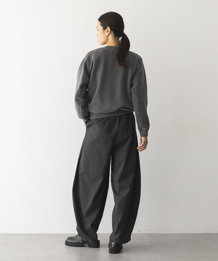 GARAGE OF GOOD CLOTHING「ストライプウールライク裾タックバレルパンツ」|その他|