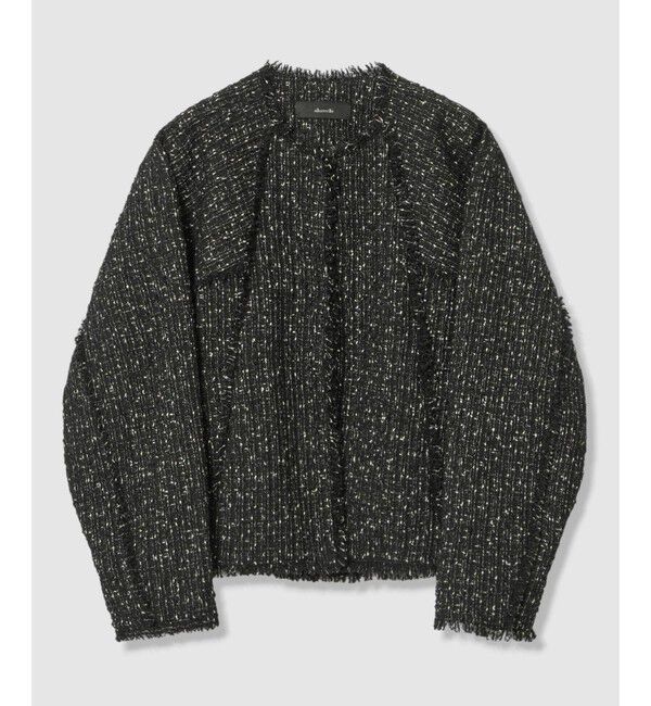 allureville「ツイードノーカラージャケット」|ノーカラージャケット|