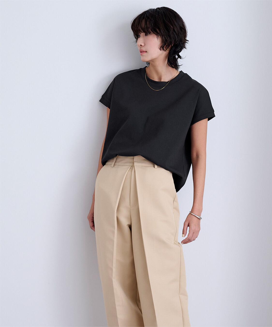 ur's「機能性カットソーフレンチスリーブトップス」|Tシャツ・カットソー|
