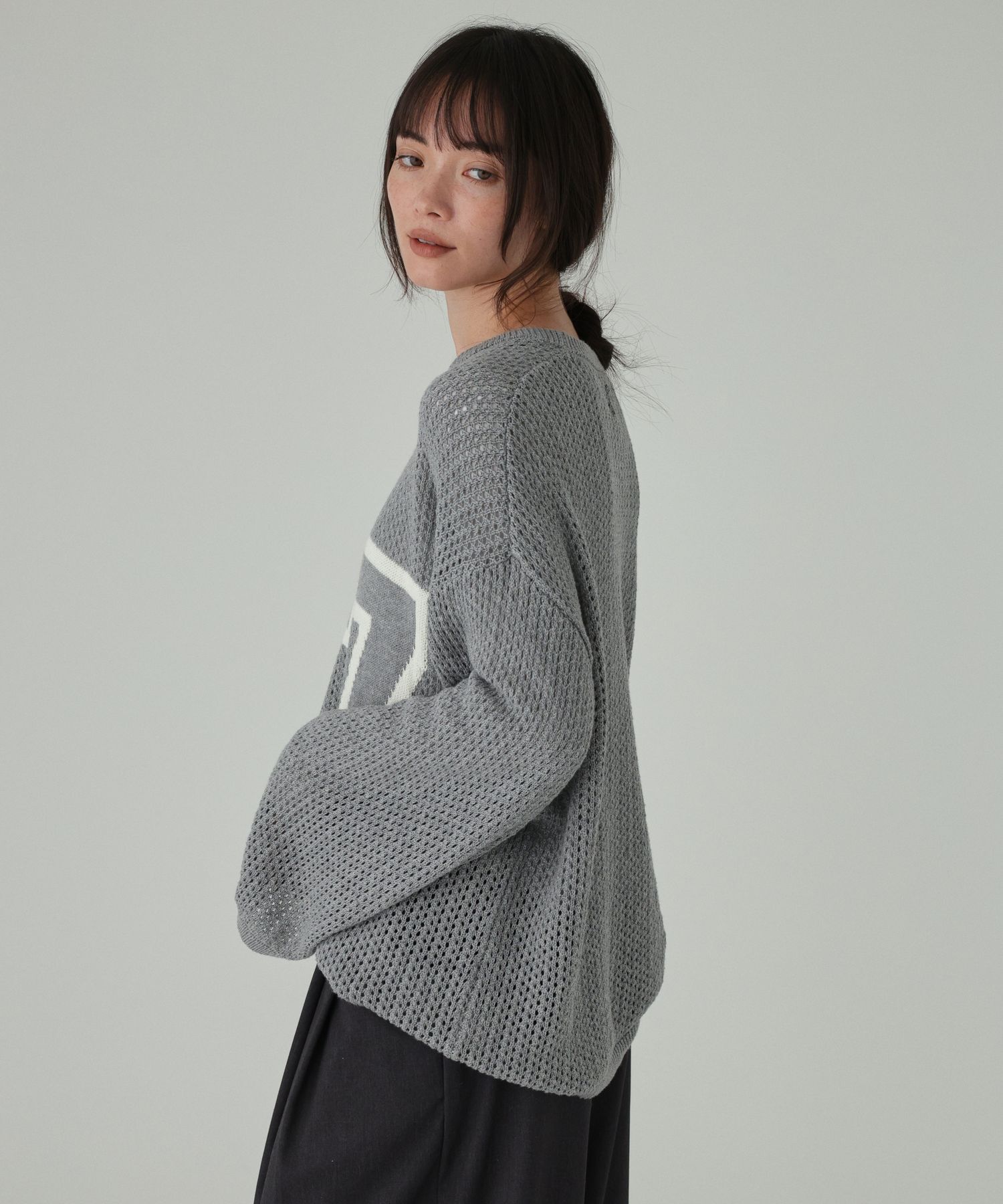  「【athletic wear MASON】<別注>ナンバリングニット」|ニット・セーター|
