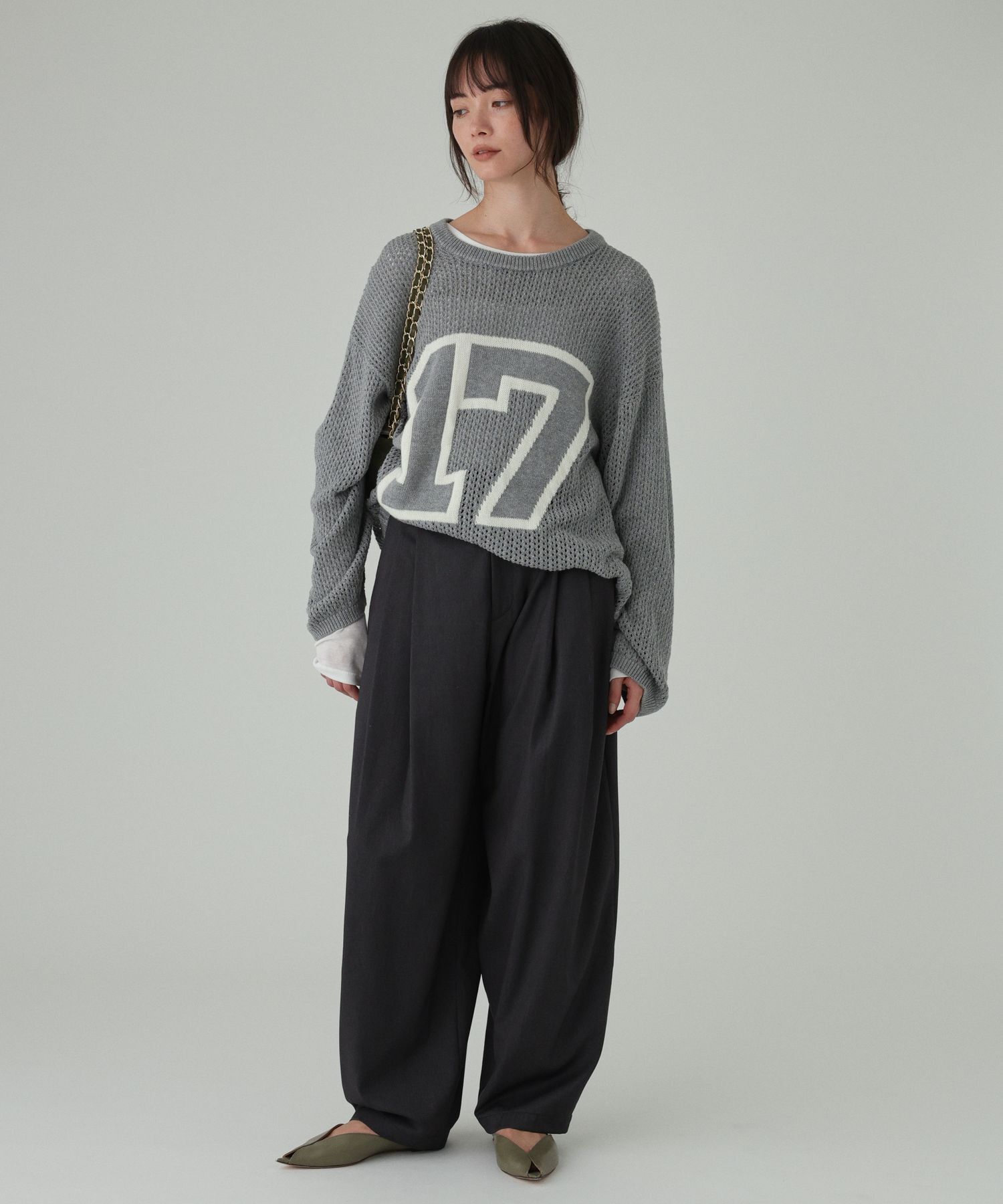  「【athletic wear MASON】<別注>ナンバリングニット」|ニット・セーター|