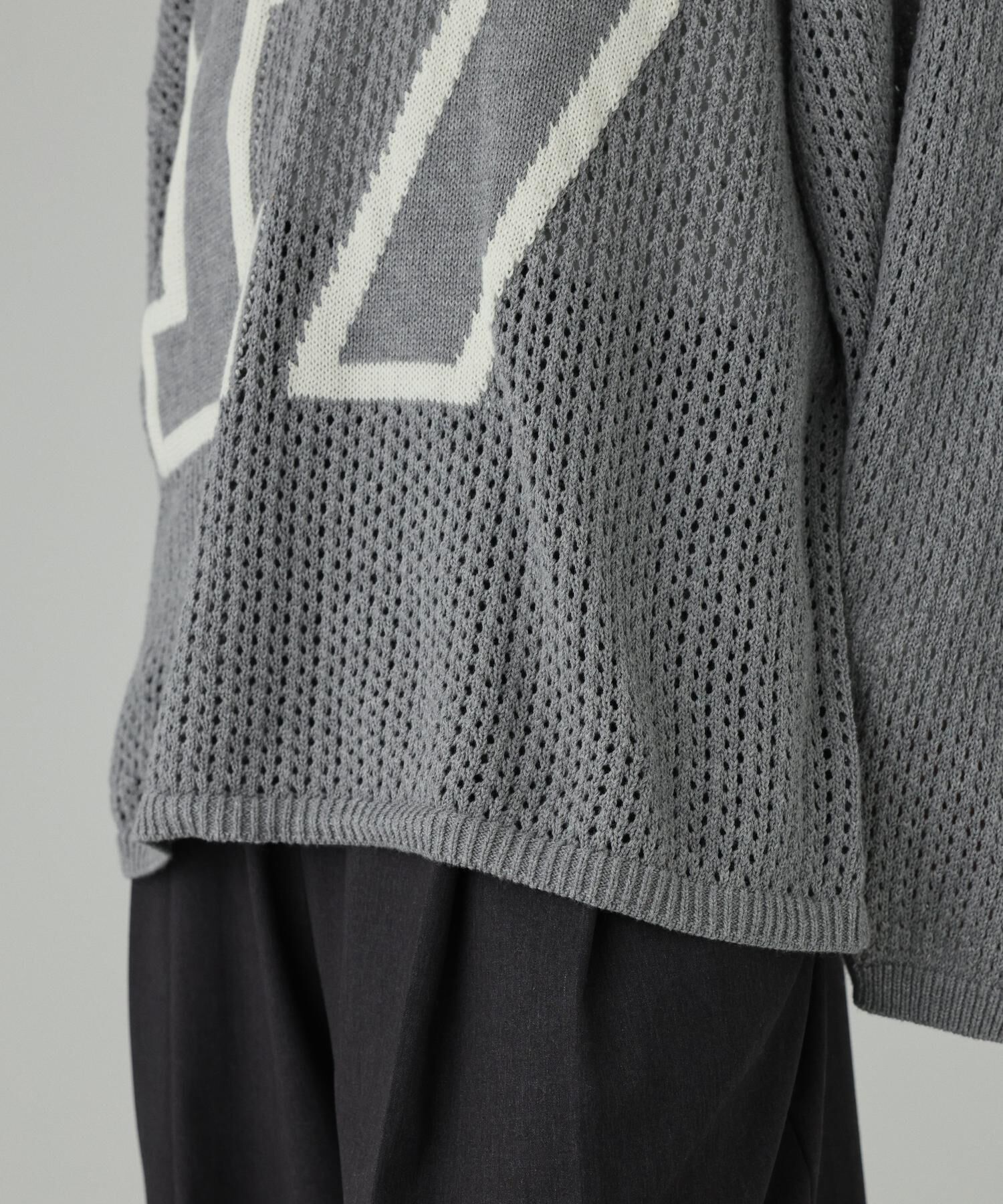  「【athletic wear MASON】<別注>ナンバリングニット」|ニット・セーター|