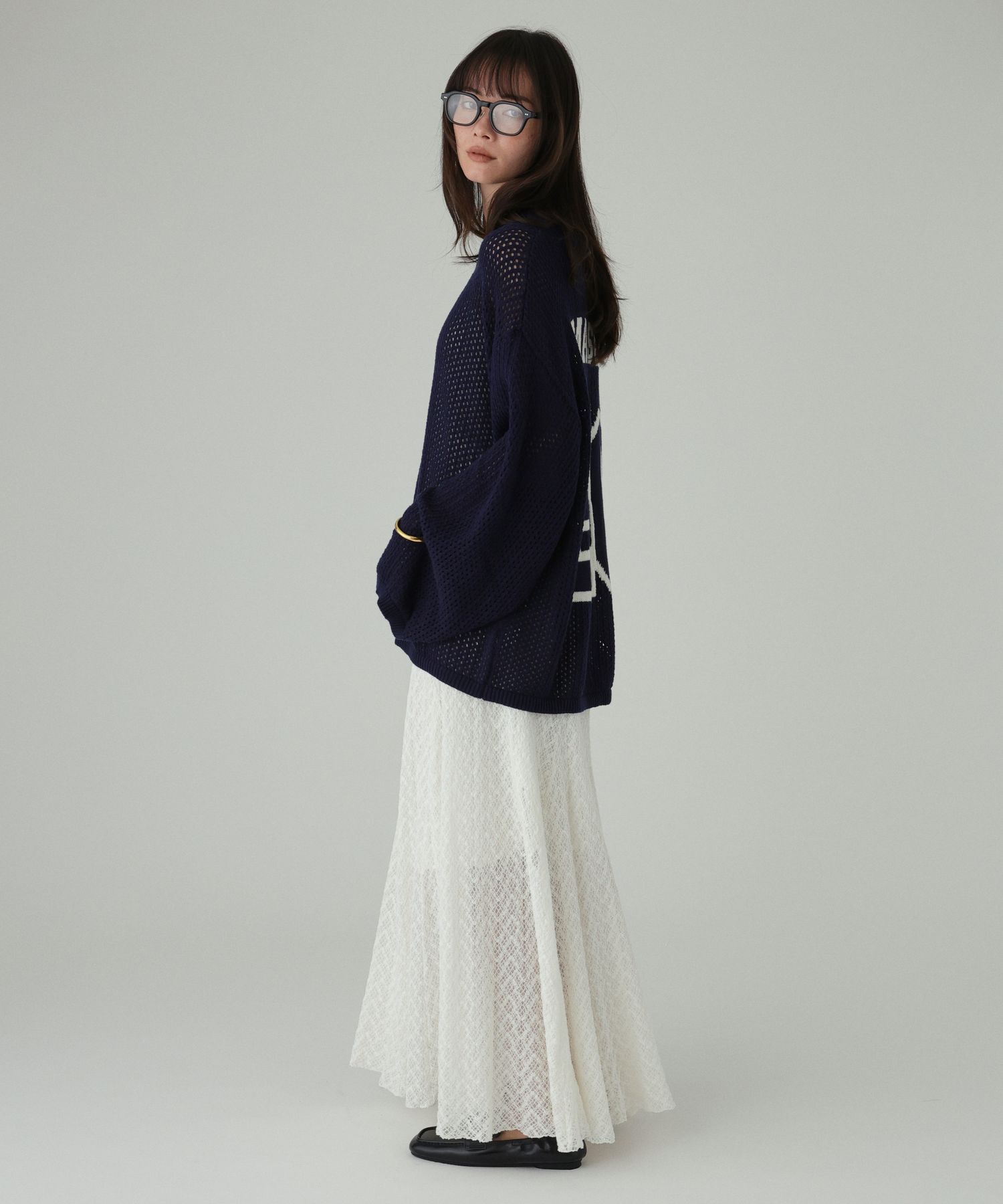  「【athletic wear MASON】<別注>ナンバリングニット」|ニット・セーター|