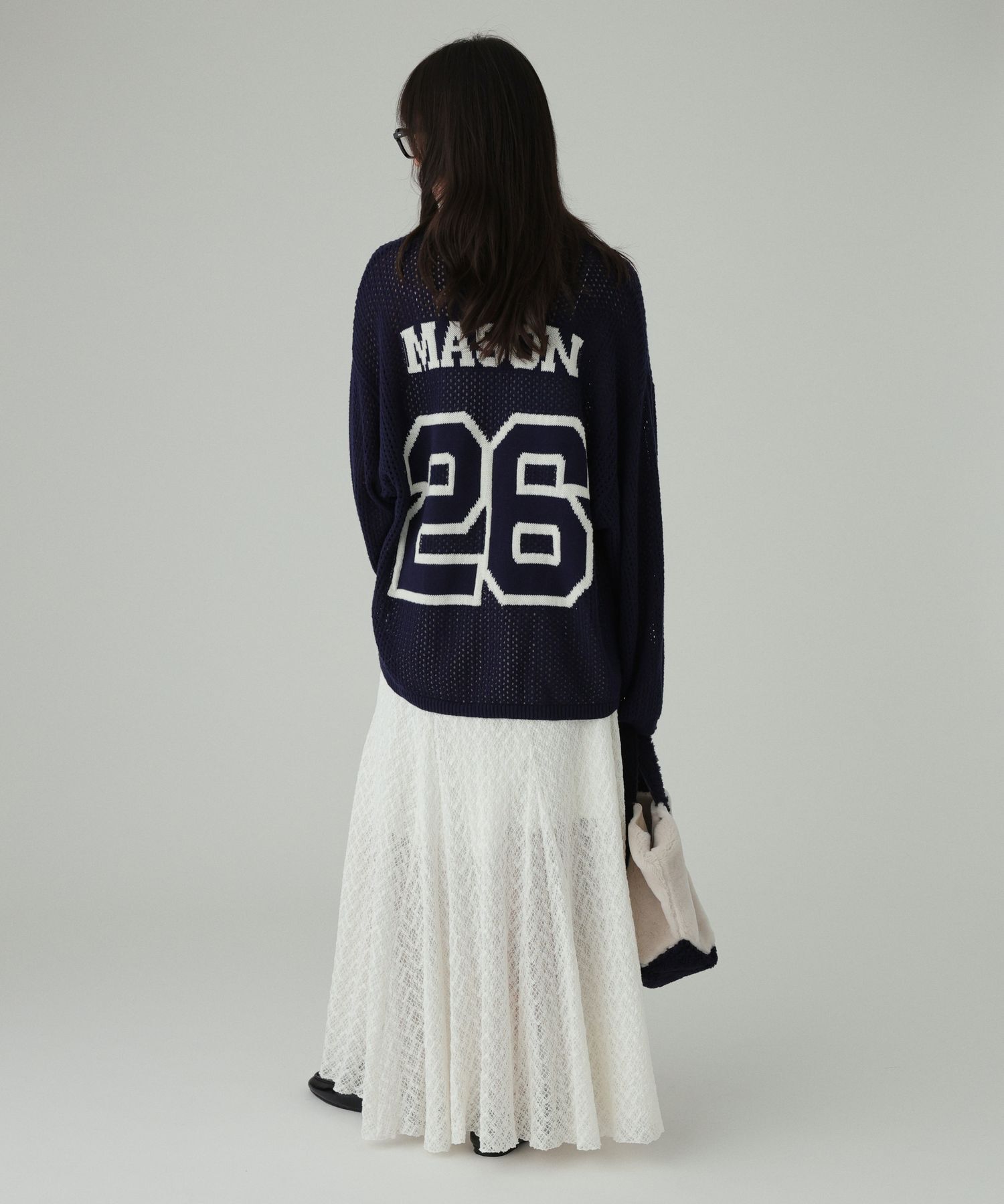  「【athletic wear MASON】<別注>ナンバリングニット」|ニット・セーター|
