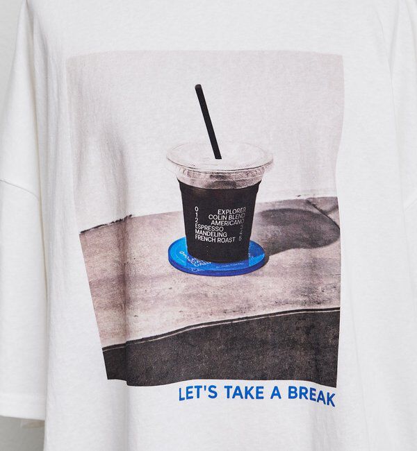  「コーヒーフォトプリントTシャツ」|プルオーバー|