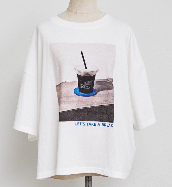  「コーヒーフォトプリントTシャツ」|プルオーバー|