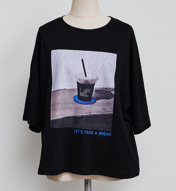  「コーヒーフォトプリントTシャツ」|プルオーバー|