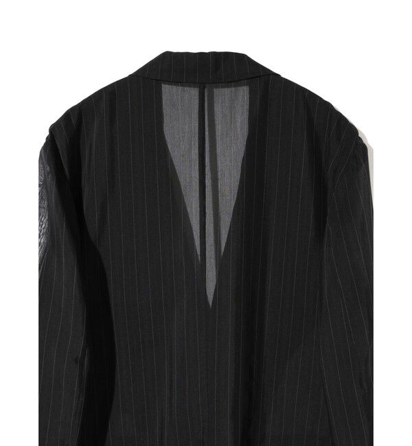 MIDIUMISOLID「MIDIUMISOLID Men&rsquo;s シアーストライプジャケット」|テーラードジャケット|