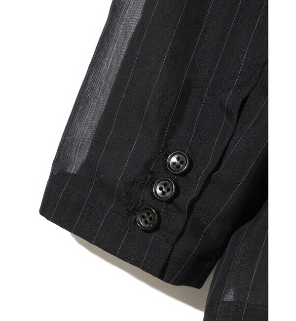 MIDIUMISOLID「MIDIUMISOLID Men&rsquo;s シアーストライプジャケット」|テーラードジャケット|