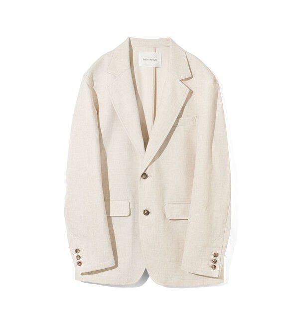 MIDIUMISOLID「MIDIUMISOLID Men&rsquo;s リネン混テーラードジャケット」|テーラードジャケット|ベージュ